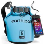 Earth Pak -Waterproof Dry Bag - Roll Top Dry Compression Sack Keeps Gear Dry for Kayaking, Beach, Rafting, Boating, Hiking, Camping and Fishing with Waterproof Phone Case