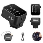 GODOX X3-S TTL Wireless Flash Trigger for Sony Camera, 1/8000s HSS TTL TCM Function, Built-in Battery Touchscreen Flash Transmitter Compatible with Sony Camera