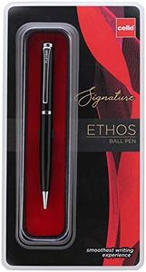 Cello Signature Ethos Premium Metal Ballpen - Pack of 10 (Blue)