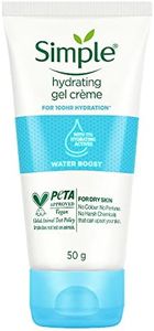Simple Water Boost Hydrating Gel Creme 50g | For 100 HR Hydration | For Normal to Dry Skin | With Pentavitin & 11% Hydrating Actives