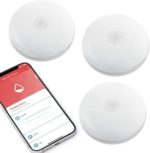 HEIMAN Water Leak Detectors 3 Packs for Home, Wi-Fi Smart Water Sensor Alarm, 75 dB Water Flooding Alerts and App Remote Notifications, Leak and Drip Detectors for Basement, Kitchen, Laundry, Bathroom