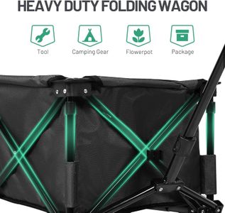 TIMBER RIDGE Folding Camping Trolley – Portable Outdoor Utility Cart