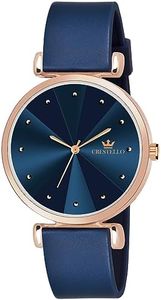 CRESTELLO Blue Silicone Strap Analog Wrist Watch for Women (Blue Dial) | CR-CK137-BLUE