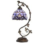 Tiffany Desk Lamp Lavender Stained 
