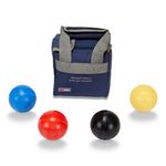 Uber Games 16oz Composite Croquet Balls in 1st Colours (Black, Red, Blue, Yellow)