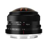 7Artisans 4mm F2.8 Fisheye Ultra Wide Angle Lens APS-C Manual Focus Prime Lens Compatible for FX-Mount Mirrorless Camera X-T1 X-T2 X-T3 X-T20 X-T30 X-E1 X-E2 X-E3