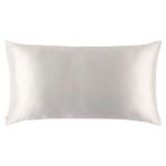 slip King Pure Silk Pillow Case - 100% Pure 22 Momme Mulberry Silk - King Size Standard Pillow Case -Anti-BedHead, Anti-Sleep Crease, White (20" x 36")