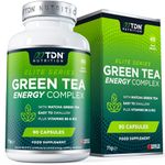 High-Potency Green Tea Energy Complex - Energy-Boosting Blend with Matcha, Green Tea and Turmeric Plus B6 and B12 - UK Formulated