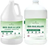 Hygea Natural Bed Bug & Lice Elimination Duo Kit- Includes Lice & Bed Bug Spray & Lice & Bed Bug Laundry Additive - Gentle Formula - Effective Pest Control for Home & Travel (2 Pack, 1 Gallon Each)
