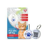 Keep Your Pet Safe with Captain India Happiness PVC NFC QR Tag for Dogs and Cats(Not a Live Tracker) |QR Tracker for Pets| Keep Them Safe & Sound Instantly Scan for Peace of Mind (Medium)