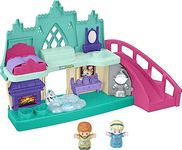 Fisher-Price Little People Toddler Toy Disney Frozen Arendelle Castle Playset with Lights Sounds Anna & Elsa Figures for Pretend Play Ages 18+ Months