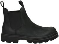 ECCO Men's Grainer Chelsea Boot, Black Nubuck, 8-8.5