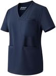 Ubon Scrubs Top for Women, V Neck M