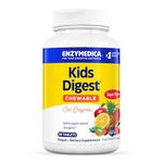 Enzymedica, Kids Digest Chewable, Fruit Punch Flavour, Dietary Supplement, 90 Chewable Tablets, Vegan, Gluten-Free, Soy-Free, Non-GMO