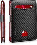 RUNBOX Red Wallet for Men Slim 11 C