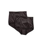 Bali Women's Shapewear Tummy Panel Brief Firm Control 2-Pack, Black, 3X