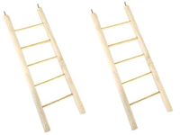 KSK Wooden and Metal Ladder Toy for Bird (KSKWL001, 1+1)