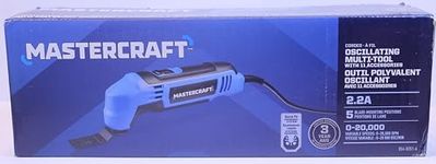 Mastercraft 2.2A Oscillating Multi-Crafter Tool with 11 Piece Accessory Kit