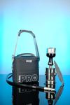 Oduman Pro Bubble Full Set Hookah – Stainless Steel Shisha Kit with Ceramic Bowl, Ignis Venus HMD, Aluminum Mouthpiece, Silicone Hose, Probag-X Small Carry Bag (BLACK)