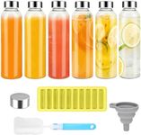 Zukro Glass Juice Bottles with Lids