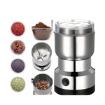 Stainless Steel Multifunctional Electric Grinder - Nima Coffee Bean and Spice Smash Machine, Portable Household Mixer for Grains, Nuts, and Seasonings(only for Dry Items)