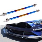 TOMICOB TOMICOB 2Pcs Adjustable 8"-11" Splitter Strut Rods, Automotive Front Lip Strut Rod Bumper Splitter Universal Tie Support Bars Fit for Most Cars (Baked Blue)