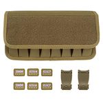 BOOSTEADY Molle 8 Mag Pouch with Cover, Pistol Magazine Storage Pouch