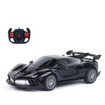 Popsugar High Speed 1:24 Rechargeable Remote Control Car with 2.4G Remote Control | Working Headlights | Lithium Battery | C-Type Charging | Best Gift for Kids | Made in India