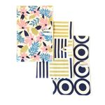 DESERT AQUA Graphic Floral | HandTowels | 3 Pack | Microfiber | Dish Towels | Dish Cloths | Hang Tag | Modern | Kitchen Decor