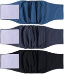 3 Pack Reusable Belly Bands for Mal