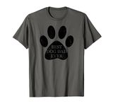 Vintage Best Dog Dad Ever Dog Paw Print Pet Owner T-Shirt