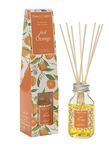 Just Orange Fragrance Reed Diffuser 100ml - Long Lasting Home Indoor Fragrance - with 8 Rattan Reeds