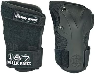 187 Killer Pads Derby Wrist Guard, Black, Medium