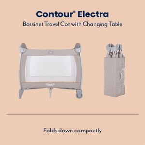 Graco Contour Electra Travel Cot – Portable Baby Playpen & Sleeper
