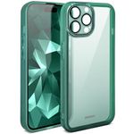 Moozy LumiCase phone case for iphone 15 Pro Max, 6.7-inch, Cover for iphone 15 pro max case clear, Cover for iphone 15 pro max case shockproof, Case for iphone 15 Pro Max with Camera protection, Green