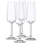 Villeroy & Boch 1172098130 Ovid Champagne, Crystal Glass, Clear, 250 ml measured brimful, Set of 4