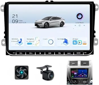 Android 13 Car Stereo for Volkswagen Seat Golf Passat Jetta Beetle Tiguan Touran EOS Polo, 9 inch Double Din Touchscreen Car Radio GPS Navigation with Wireless CarPlay Android Auto WiFi BT SWC 2+32GB