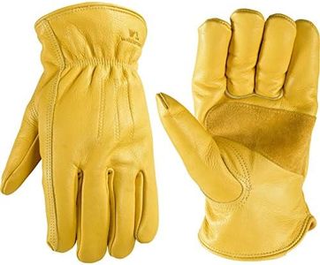 Wells Lamont Men's Winter Work Gloves, | Puncture, Abrasion Resistant | 100-gram Thinsulate, Cowhide Leather, Fleece-Lined Leather | Extra Large (1108XL) , Saddletan