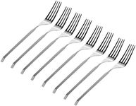 Godinger Matte Stainless Steel Salad Forks - Set of 8-18/0 Stainless Steel Construction for Durability and Modern Style