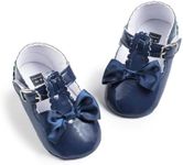 Sabe Infant Baby Girls Soft Sole Prewalker Crib Mary Jane Shoes Princess Light Shoes (13cm(12-18month), A-Blue)