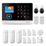 PGST Alarm System, House Alarms Security System, WiFi Door Alarm with APP Alert and Calling Alarms, Wireless 16-Piece kit: Alarm Hub, Door/Window Sensors, Remotes, Work with Alexa and Google Home