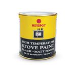 Hotspot Stove Paint Matt Black 500ml -High Temperature Heat Resistant Paint for Stoves, Fireplaces & Metal Surfaces – Long-Lasting, Durable Matt Finish for Indoor & Outdoor Use