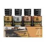 Plaid 4 Bottle Treasure Gold Acrylic Craft Paint Set, 2 oz