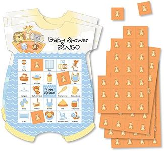 Big Dot of Happiness Noahââ‚¬â„¢s Ark - Picture Bingo Cards and Markers - Baby Shower Shaped Bingo Game - Set of 18