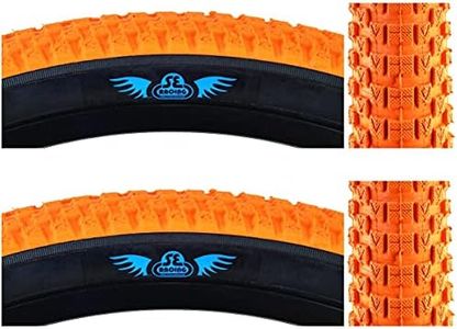 SE Bikes Cub 20 x 2.0 BMX OEM Replacement All Terrain Dirt Street Wire Bead Two Bike Tire Pair (Orange)