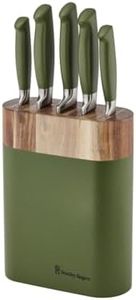 Stanley Rogers Olive Oval Knife 6 Piece Block Set