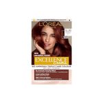 L’Oréal Excellence Permanent Hair Dye Colouring Cream, 100% Grey Coverage, With Pro-Keratin, Ammonia-Free, Universal Nudes, 5UR Red