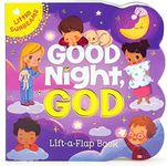 Good Night, God - Lift-a-Flap Board Book Gift for Easter Basket Stuffer, Christmas, Baptism, Birthdays Ages 1-5 (Little Sunbeams)