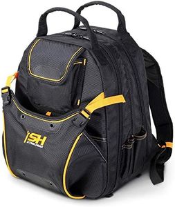 STEELHEAD 48-Pocket Heavy-Duty Tool Backpack, Padded Back Support, Reinforced Bottom, Rubber Feet, Perfect for Electricians, Plumbers, Contractors, HVAC Techs