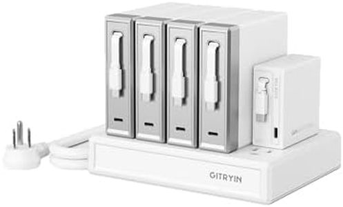 Gitryin Laptop Charging Station, 4 * 140W, 65W Retractable USB C Chargers, 10 Type C Ports with Cooling Power Strip, 625W Charging Hub